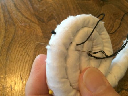 Tack Stitching a Coil Project