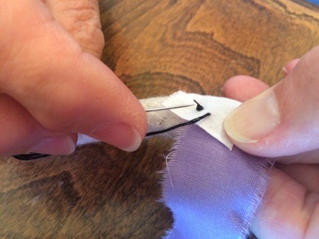 Adding a New Fabric Strip to a Coiled Project