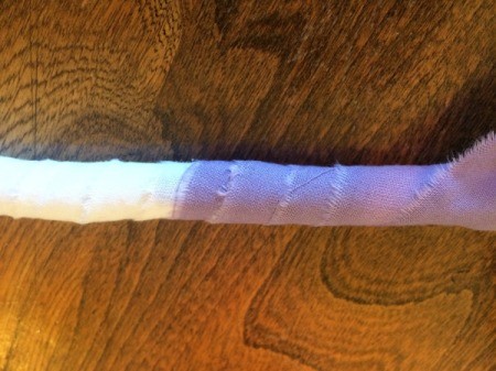 Adding a New Fabric Strip to a Coiled Project