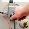 A temperature switch on a hot water heater.