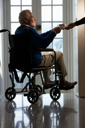 Man in wheelchair