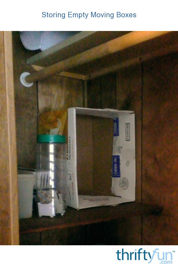 Storing Empty Moving Boxes ThriftyFun