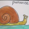 patience and painting of a snail