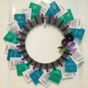 Tea Bag Wreath