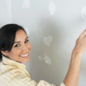 woman sparkling wall