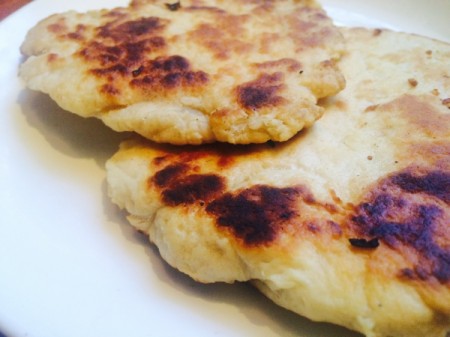 cooked naan bread