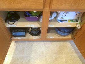 Storing Appliances in Cabinets