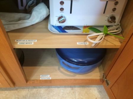 Storing Appliances in Cabinets