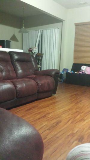 living room floor and couch