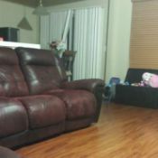 living room floor and couch