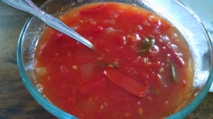 bowl of tomato soup