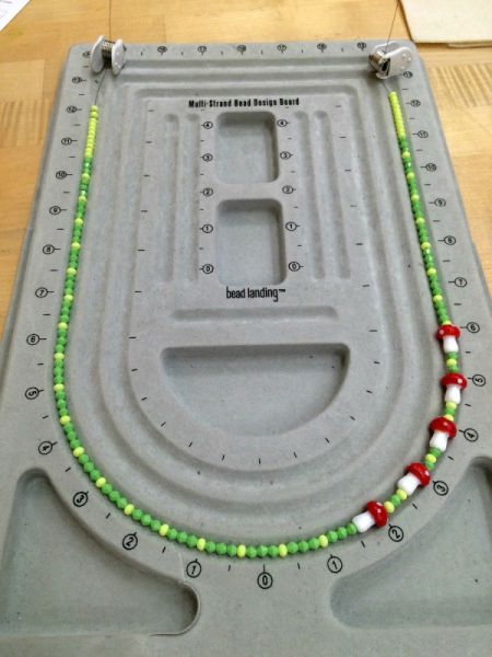 Simple Asymmetrical Beaded Necklace