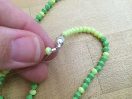 Simple Asymmetrical Beaded Necklace