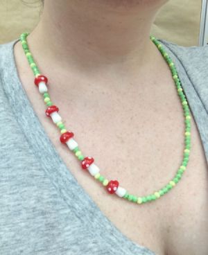 Simple Asymmetrical Beaded Necklace