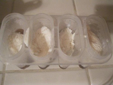 Root Beer Float Popsicles - ice cream in forms