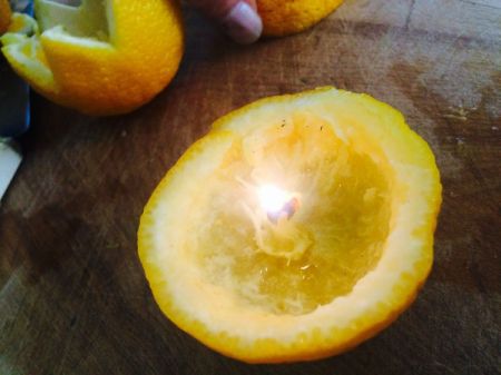 Making an Orange Candle