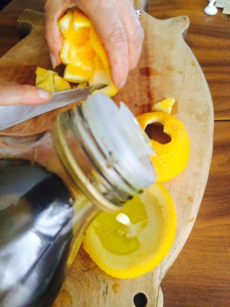 Making an Orange Candle