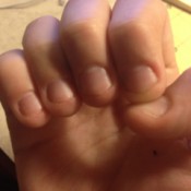closeup of nails