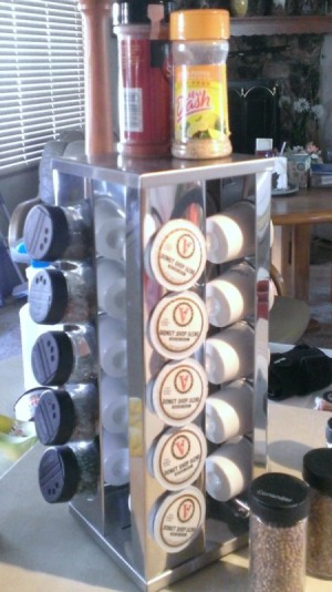 Use Spice Rack for Coffee Pods