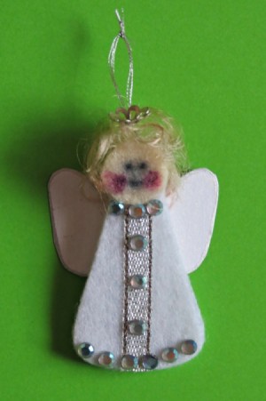 finished Angel ornament