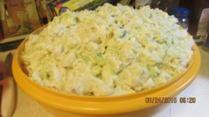Old Fashioned Potato Salad - salad in bowl