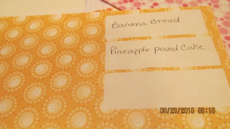 Scrapbook Pockets for Filing Recipes
