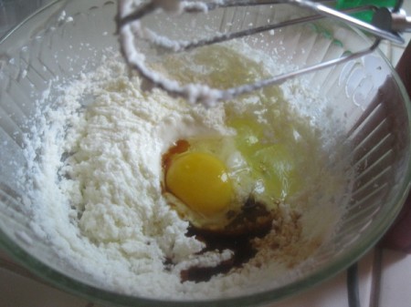 egg added to blend