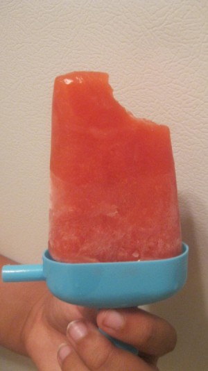 Watermelon-Strawberry Popsicles