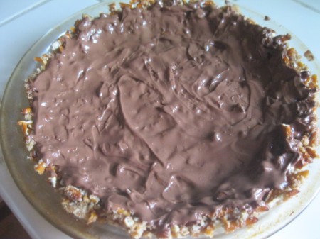 chocolate on crust