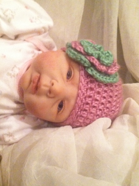 Crocheted Newborn Hat