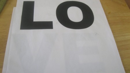 "Love" Letters Framed Art