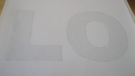 "Love" Letters Framed Art