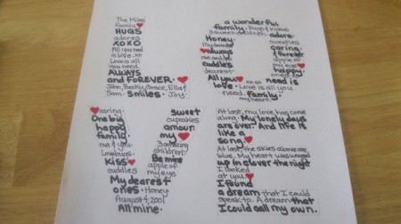 "Love" Letters Framed Art