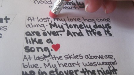 "Love" Letters Framed Art