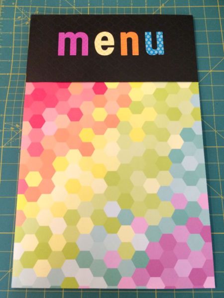 Dinner Menu Board and Meal Baskets