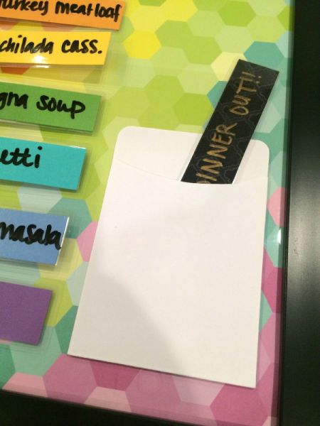 Dinner Menu Board and Meal Baskets