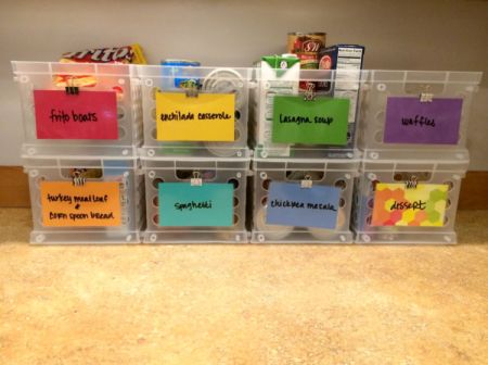 Dinner Menu Board and Meal Baskets