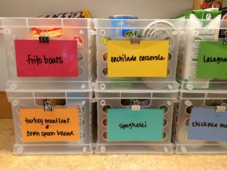 Dinner Menu Board and Meal Baskets