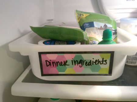 Dinner Menu Board and Meal Baskets