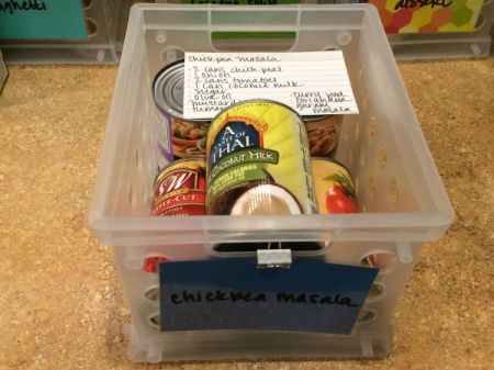Dinner Menu Board and Meal Baskets