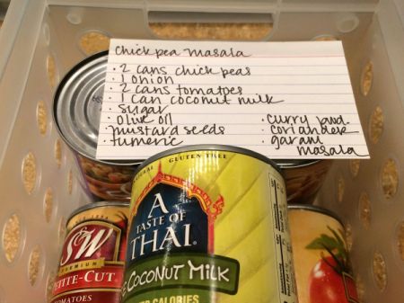 Dinner Menu Board and Meal Baskets