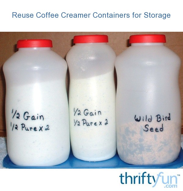 Reuse Coffee Creamer Containers for Storage ThriftyFun