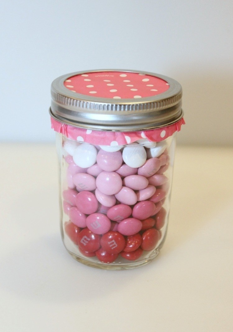 Ombre M & Ms Candy Jar | ThriftyFun