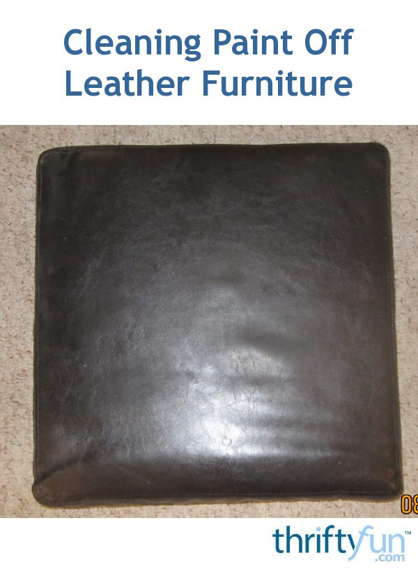 Cleaning Paint Off Leather Furniture ThriftyFun