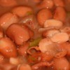 closeup of cooked beans