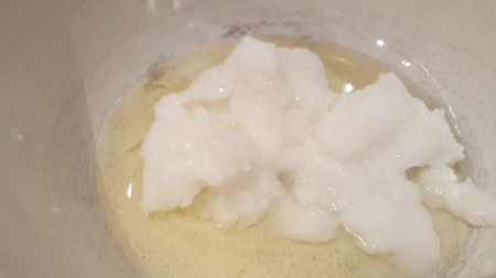 Coconut Oil Conditioner - mixing conditioner