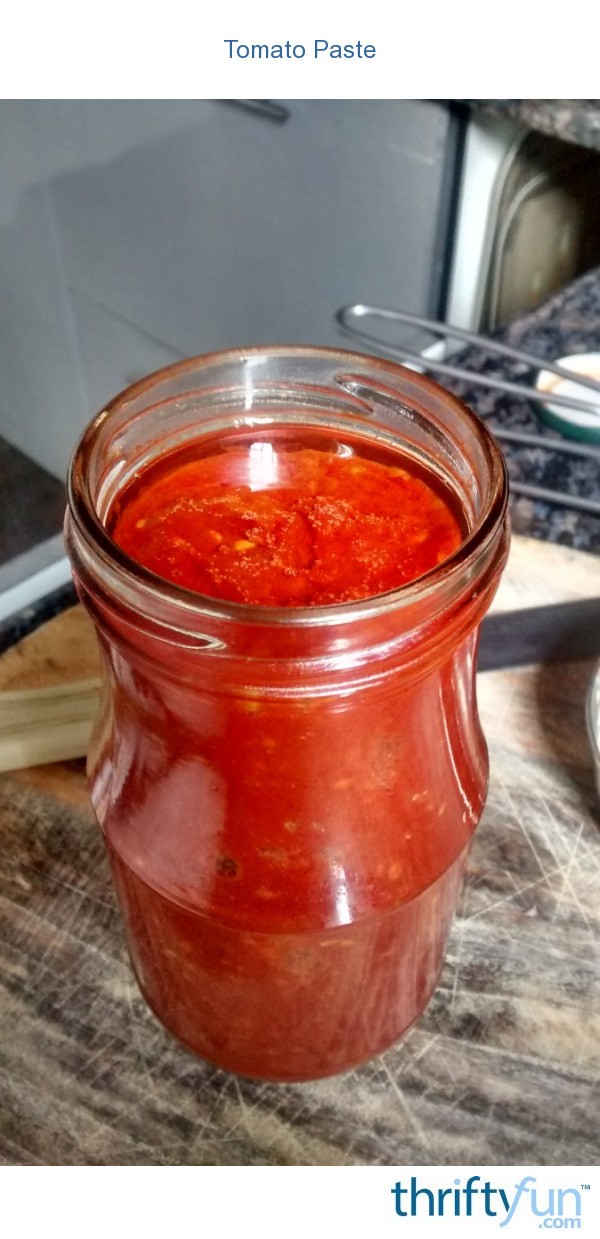 Tomato Paste | ThriftyFun