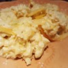 scrambled eggs on plate