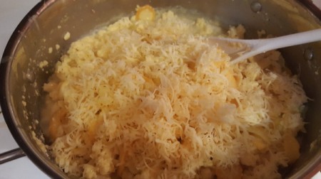 cheese added tocooked scramble