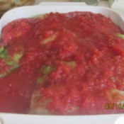 stuffed leaves in sauce